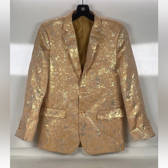 Boccaciio Jackets & Blazers - Gold Metallic Blazer - Luxe Evening Sport Coat brand new